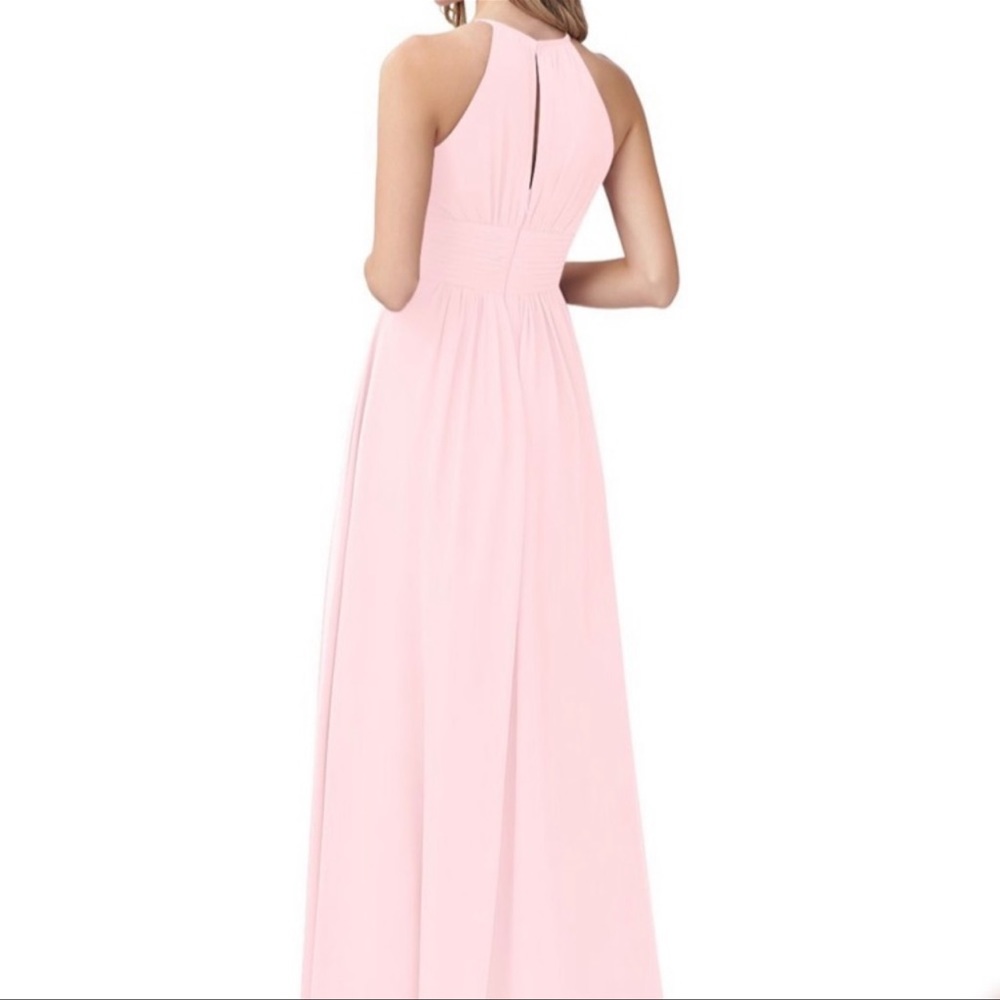 - Azazie pink dress bridesmaid wedding prom Bonnie - Picture 4 of 14